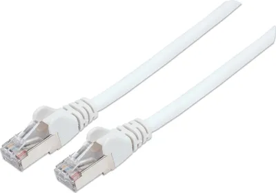 Produktbild von Intellinet Netzwerkkabel, Cat6, S/FTP, LS0H, RJ45-Stecker/RJ45-Stecker, 10,0 m, weiß, 10 m, Cat6, S/FTP (S-STP), RJ-45, RJ-45, Weiß