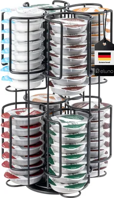Immagine prodotto di portacapsule eluno per Tassimo, distributore di capsule fino a 64 capsule, ruotabile a 360°, portacapsule, nero