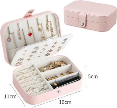 Zdjęcie produktu dla Ca21 Pudełko Organizer Na Biżuterię Różowy