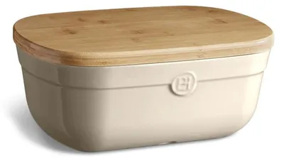 Obrázek produktu pro EMILE HENRY Chlebník s dřevěným víkem/krájecí deskou Argile EH 8750 02 3289310287500