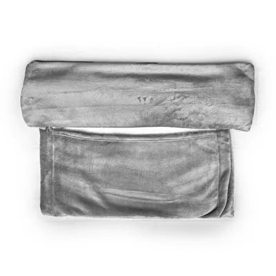 Immagine prodotto di Buzz - Plaid con coprigambe - Pile - Caldo - Foderato - Grigio