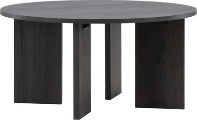Zdjęcie produktu dla FURNLUX Stolik kawowy Askeron Czarny 80cm / Hauptfarbe: Schwarz / Abmessungen: 80 x 80 x 40 cm
