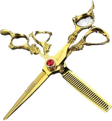 Produktbild von Professionelles Haarschneidescheren-Set, 6 Zoll, aus japanischem 440c-Edelstahl