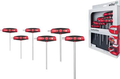 Produktbild von Wiha Sechskant-Schraubendrehersatz mit ComfortGrip, 6-tlg. (334DS K6)