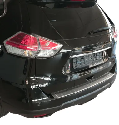 Für Nis X-TRAIL T32 ab 2014- LADEKANTENSCHUTZ Edelstahl MATT Leiste Schutz in der Farbe von Recambo e.K.