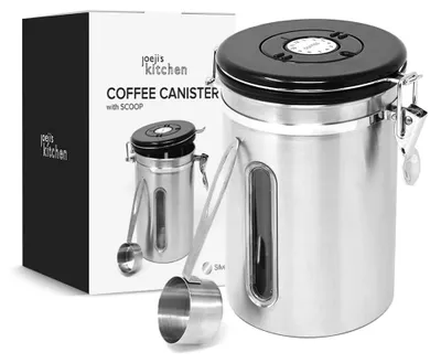 Immagine prodotto di Solidchoice - Contenitore per caffè ermetico in acciaio inossidabile, capacità 1,8 litri