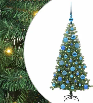Obrázok produktu pre vidaXL Vianočný stromček so 150 LED diódami so stojanom Zelený 120 cm PVC