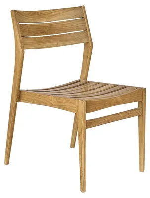 Produktbild von Gartenstuhl Teakholz massiv Outdoor Holzstuhl