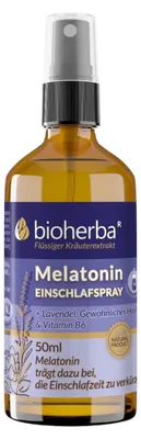 Obrázok produktu pre Melatonín sprej na spanie s levanduľou, chmeľom a vitamínom B6 - 50 ml - Bioherba