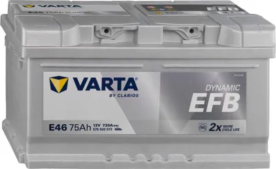 Produktbild von VARTA E46 Blue Dynamic EFB 12V 75Ah 730A Autobatterie Start-Stop 575 500 073