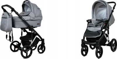 Image de Poussette 2en1 BabyLux UZO STEEL