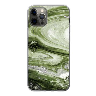 Produktbild von MuchoWow® Handyhülle Schutzhülle Hülle für iPhone 12 Pro Marmor - Naturstein - Kalkstein Silikon Softcase Handy Hülle - Abdeckung