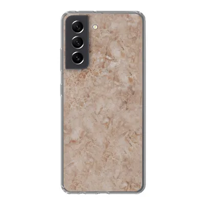 Produktbild von MuchoWow® Handyhülle Schutzhülle Hülle für Samsung Galaxy S21 FE Marmor - Braun - Muster Silikon Softcase Handy Hülle - Mobiltelefonhülle