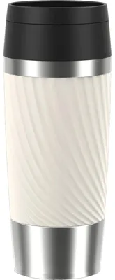 Zdjęcie produktu dla EMSA Travel Mug Classic N2025400, Stal nierdzewna, Biały, Silikon, Stal nierdzewna, Polipropylen (PP), 4 h, 8 h