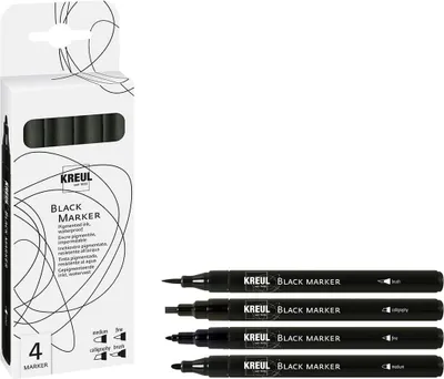Immagine prodotto di KREUL Pennarello nero nero set da 4