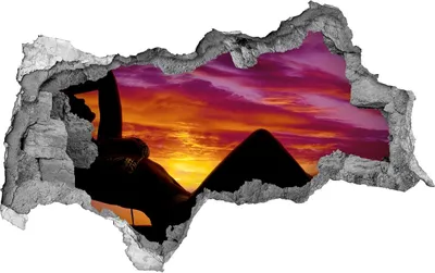 Produktbild von Selbstklebender Loch-3D-Aufkleber 95x73 cm Silhouette einer Frau