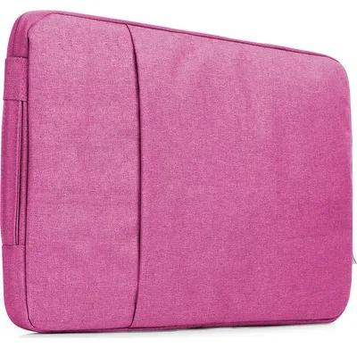 Produktbild von Mobigear Denim-Laptop-Schutzhülle mit Reißverschluss (max. 23 cm x 31 cm) – Rosa
