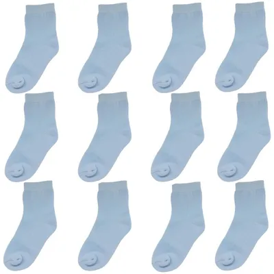 Produktbild von YALION StoppersockenKinder 12 Paar Antirutschsocken Baby Jungen Rutschsocken ABS Baumwolle Socken Mädchen Crew Socks 2-3 Jahre-Blau