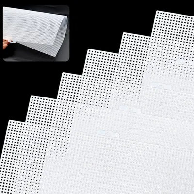 Productafbeelding van Kunststof netvellen, 7CT, 33,5 x 26 cm, 6 stuks, geschikt voor knutselprojecten