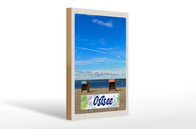 Produktbild von Holzschild Reise 20x30cm Ostsee Küste Strand Urlaub