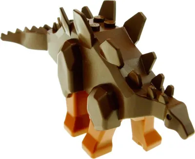 Produktbild von 1x Lego Tier Dinosaurier Stegosaurus braun dunkel orange Dino 30462 Stego02
