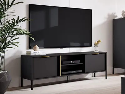 Image de Meuble TV NUCOR 1 – anthracite / or