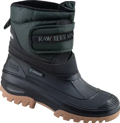 Produktbild von PVC-Winterstiefel Gr. 47 schwarz mit Klettverschluss und Webpelzfutter