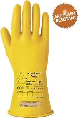 Produktbild von Elektrikerschutzhandschuh ActivArmr RIG0011Y Gre 11 gelb EN 60903:2003 PSA-Kategorie III