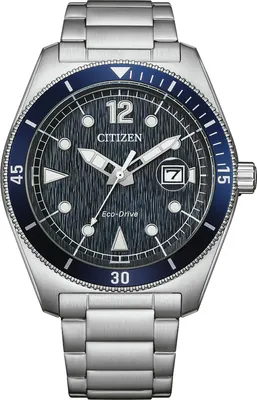 Citizen AW1881-52L Eco-Drive Marine Sports Solar Herrenuhr Stahl/Blau 1
