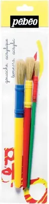 Zdjęcie produktu dla Zestaw 3 okrągłych szczotek z twardym włosiem