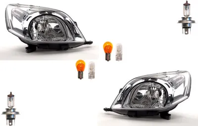 Zdjęcie produktu dla Johns, Reflektory halogenowe pasujące do Citroen Nemo 02/08- z zestawem żarówek LR Zestaw Lewy Prawy