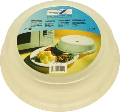 Produktbild von Mikrowellenhaube Teller Abdeckung 25cm PP Kunststoff