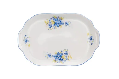 Obrázok produktu pre Thun 1794 Štvorcový podnos, 23 cm, český porcelán, Bernadotte, nezabudky, Thun