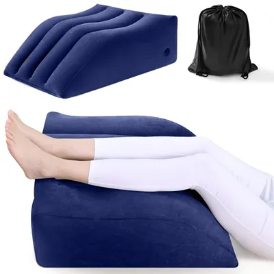 Productafbeelding van Venenkussen opblaasbaar - Beenverhoging Kussen - Comfort Beenkussen - Verbetering Doorbloeding - Vermindering Zwellingen - Antislip Onderzijde - Beensteun