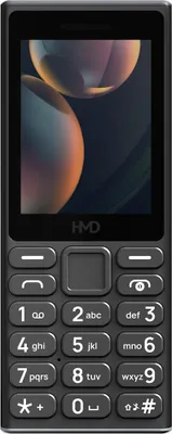 Obrázek produktu pro HMD 105 4G, Na výšku, Single SIM, 6,1 cm (2.4"), Bluetooth, 1450 mAh, Černá