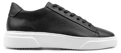 Zdjęcie produktu dla Omnio - czarne skórzane sneakersy męskie
