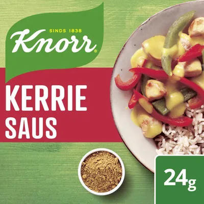 Obrázek produktu pro Knorr Mix Kerriesaus 28g – Pikantní kari omáčka k masu, zelenině a rýži
