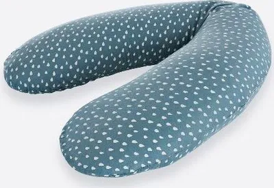 Produktbild von TRÄUMELAND Stillkissen elastisch Tropfen ozeanblau 180 cm