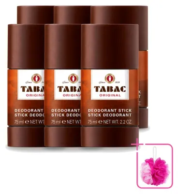 Image de 6 déodorants sticks "Tabac Original" - 75 ml - Lot de 6