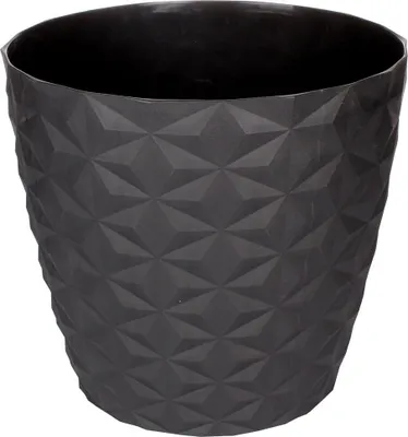 Obrázok produktu pre Multipack 6ks Crystal Mat dekoratívny kvetináč antracitová 16 cm