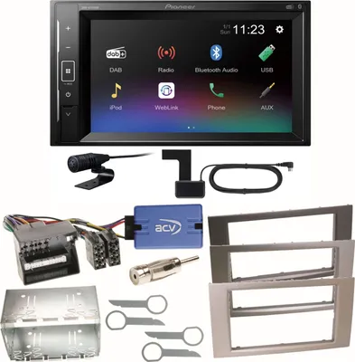 Produktbild von Pioneer DMH-A240DAB DAB+ Bluetooth Einbauset für Ford Focus C-Max Fiesta Transit