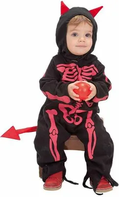 Immagine prodotto di Travestimento per neonati 0-12 mesi Costume da scheletro Diablo