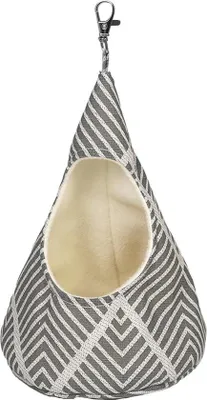 Produktbild von Klammerkorb für Wäscheklammern - Konische Klammertaschen - Klammertasche - Wäscheklammerhalter - Grau - Modernes Design.