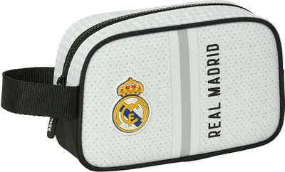 Produktbild von Reise-Toilettentasche Real Madrid C.F. Weiß Grau Sportlich 22 x 13.5 x 8 cm
