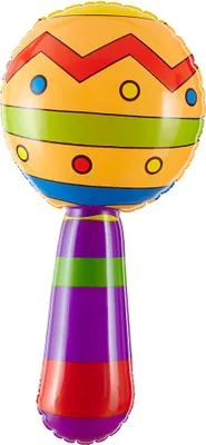 Obrázok produktu pre Nafukovacia hrkálka farebná 20 cm - jedna veľkosť