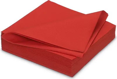 Produktbild von Servietten stoffähnlich 40x40cm 25 Stück Rot