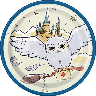 Produktbild von Harry Potter Hogwarts Geburtstagsteller 18cm 8St.