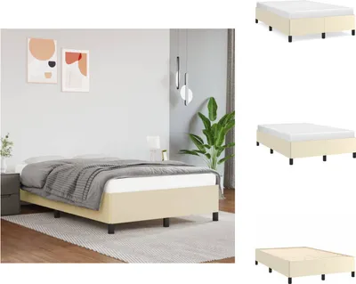 Immagine prodotto di vidaXL Struttura letto crema 120x200 cm in Pelle finta - Letti e strutture letto