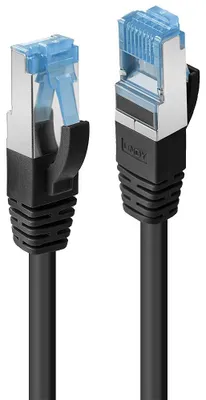Produktbild von LINDY Patchkabel Cat6A S/FTP PIMF TPE schwarz 15m