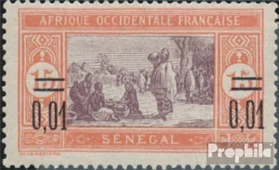Produktbild von Briefmarken Senegal 1922 Mi 87 mit Falz Aufdruckausgabe